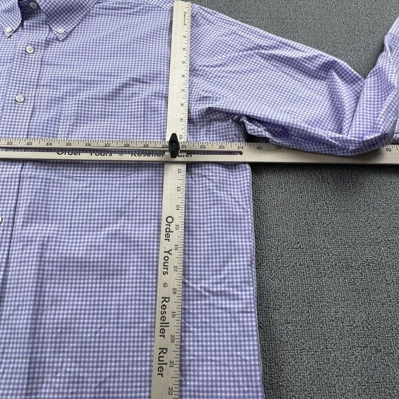 Brooks Brothers Shirt Adult Size 16.5 - 35 Check Button Up Long Sleeve Casual - Picture 10 of 13